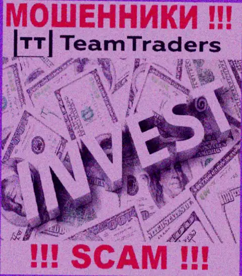Будьте крайне бдительны !!! Team Traders - это стопудово интернет мошенники !!! Их деятельность противоправна