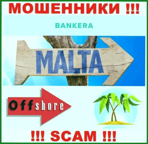 С компанией Банкера Ком не нужно взаимодействовать, адрес регистрации на территории Malta