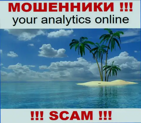 Your Analytics не показывают официальный адрес регистрации, где находится организация - это явно internet ворюги !!!