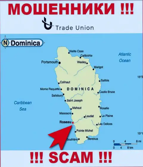 Commonwealth of Dominica - здесь юридически зарегистрирована компания ТрейдЮнион