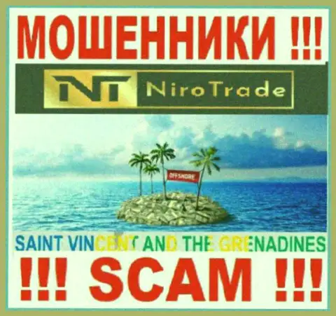 NiroTrade спрятались на территории St. Vincent and the Grenadines и безнаказанно прикарманивают депозиты