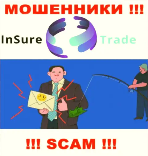Невозможно вернуть обратно вложенные денежные средства с брокерской компании InSure-Trade Io, посему ни рубля дополнительно отправлять не рекомендуем