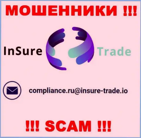 Компания Insure Trade не скрывает свой e-mail и предоставляет его на своем веб-портале