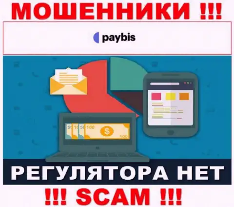 У PayBis на веб-сайте не имеется информации о регуляторе и лицензии конторы, а следовательно их вообще нет