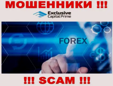 FOREX - это вид деятельности противозаконно действующей компании Exclusive Change Capital Ltd