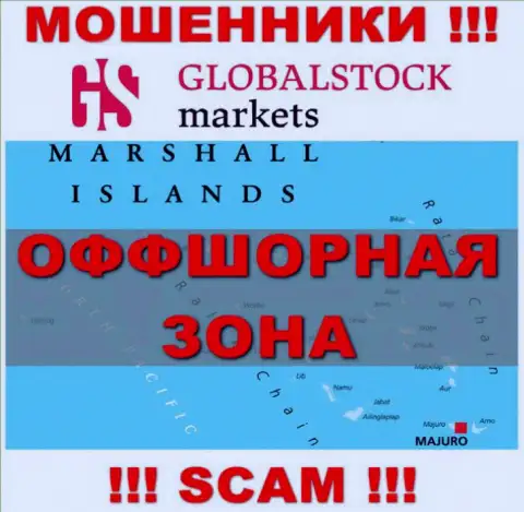 Global Stock Markets расположились на территории - Marshall Islands, остерегайтесь совместного сотрудничества с ними