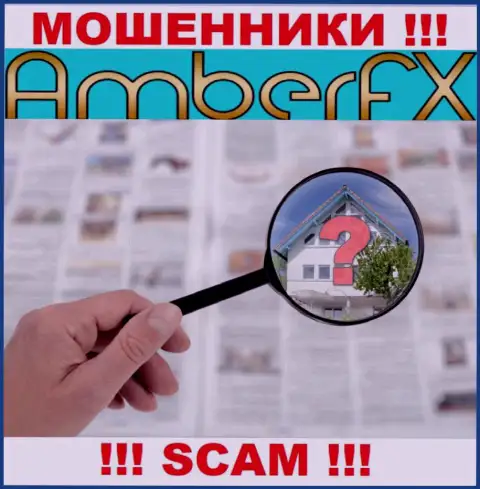 Официальный адрес регистрации AmberFX старательно спрятан, в связи с чем не связывайтесь с ними - это internet разводилы