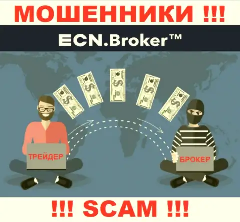 Не сотрудничайте с дилинговым центром ECN Broker - не станьте очередной жертвой их противоправных действий