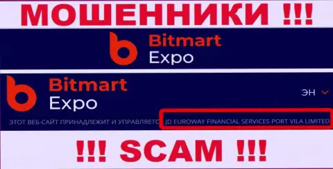 Сведения об юридическом лице internet-мошенников Bitmart Expo