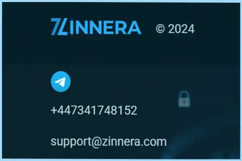 Контактные сведения брокерской организации Zinnera Com