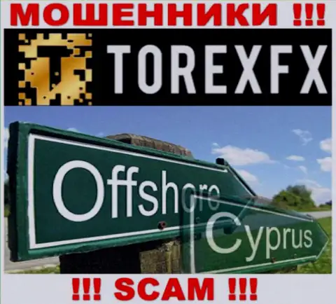 Официальное место регистрации Торекс ФИкс на территории - Кипр